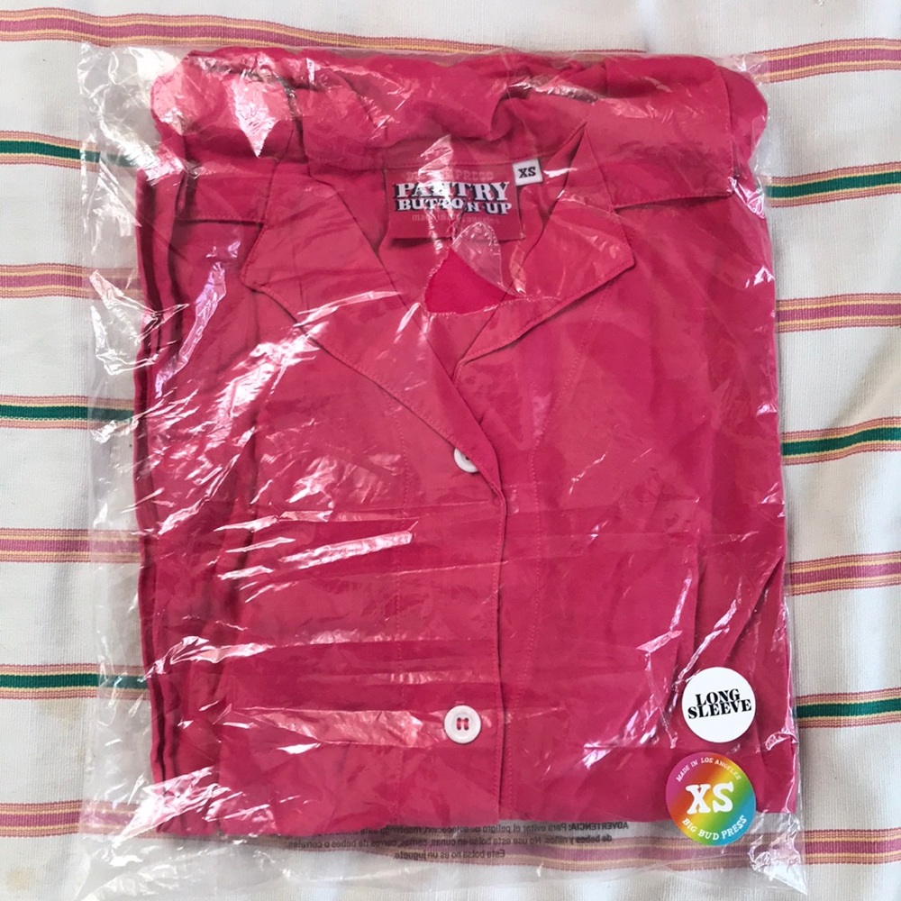 BBP long sleeve pantry top in pink- sale or trade